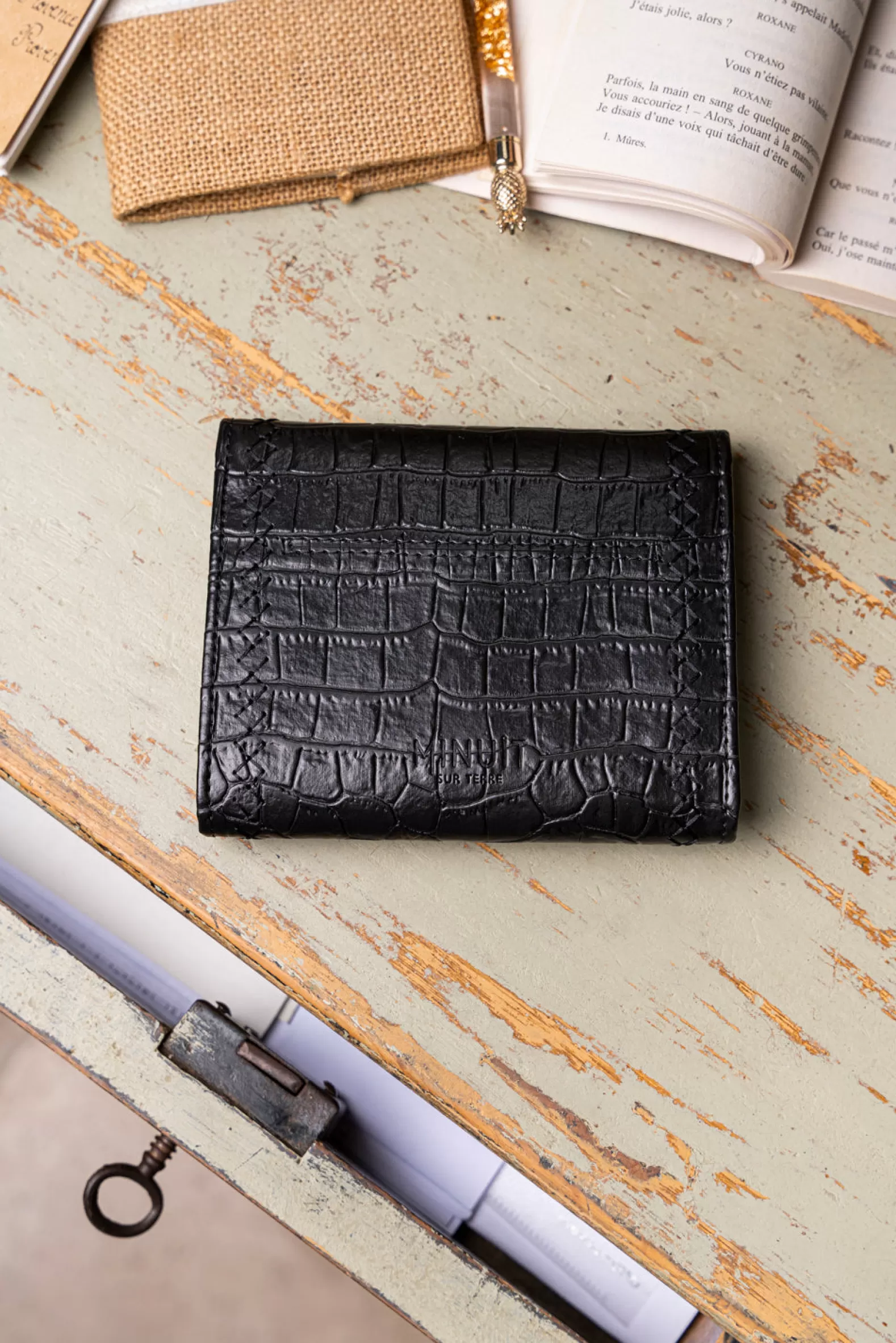 Minuit sur Terre Allegro Croco Noir Fashion