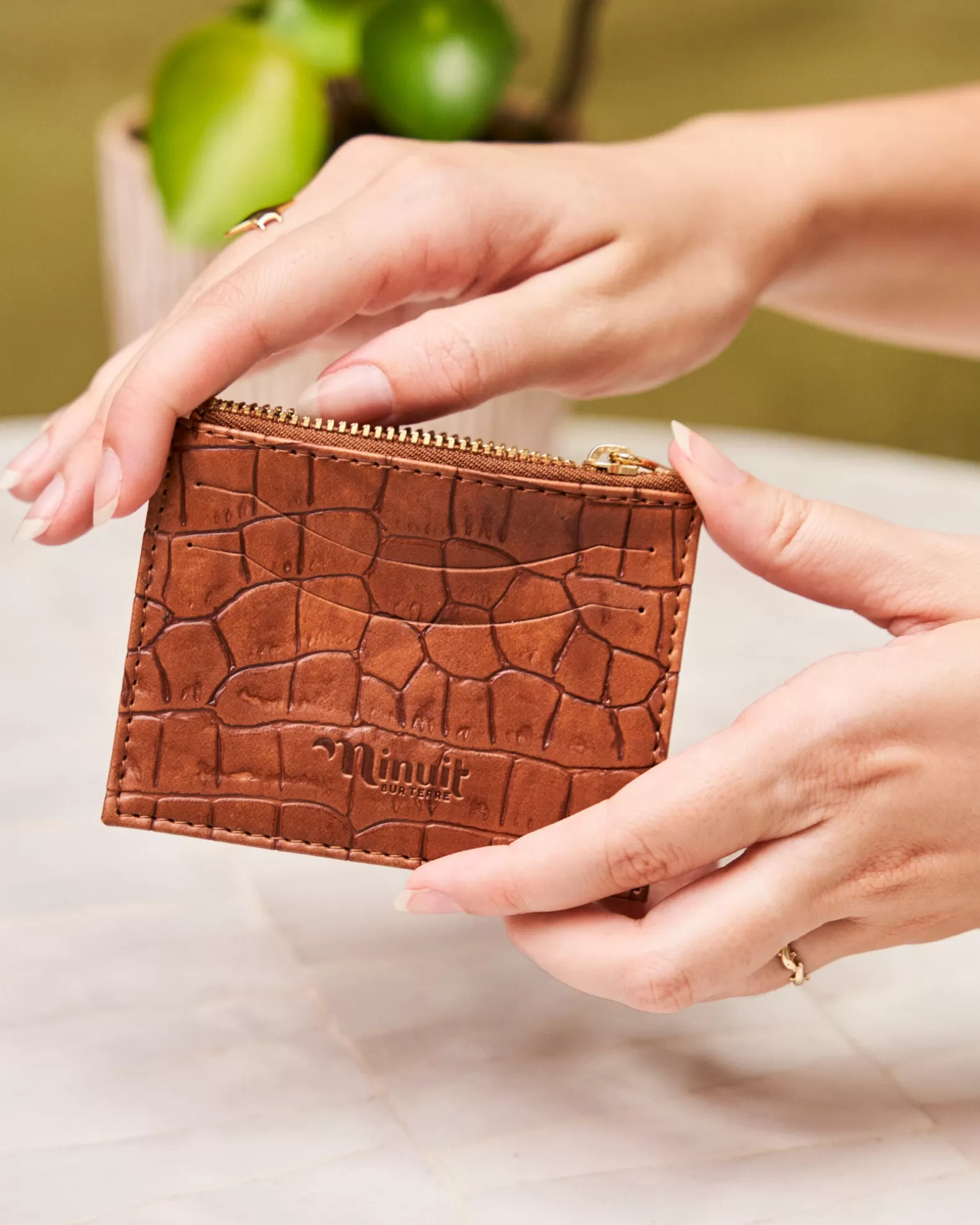 Minuit sur Terre Vivace Camel Croco Flash Sale
